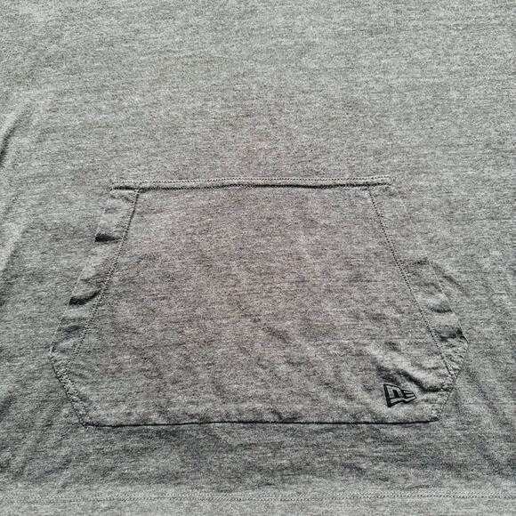 MLB New York Mets Baseball New Era Long Sleeve Hoodie Grey Tee Shirt Sz XL VTG - Picture 2 of 8